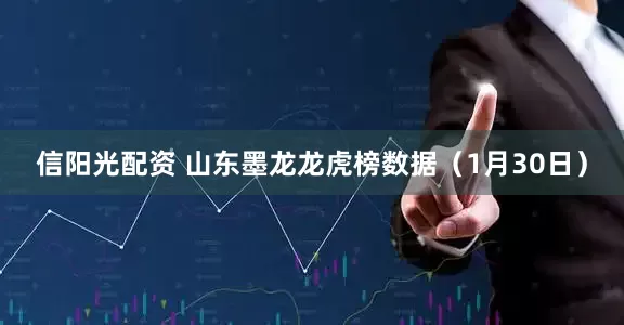 信阳光配资 山东墨龙龙虎榜数据（1月30日）